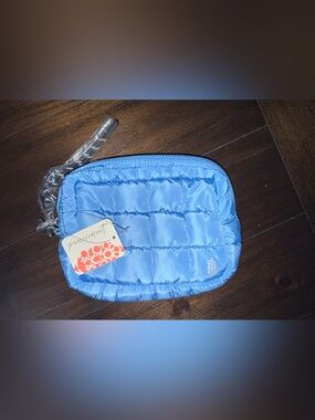 Free People Blue Quilted Mini Case - NWT 💙 SOLD OUT COLOR